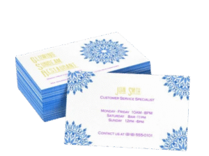Painted Edge Business Cards
